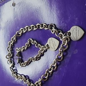 Vintage return to Tiffany necklace and bracelet
